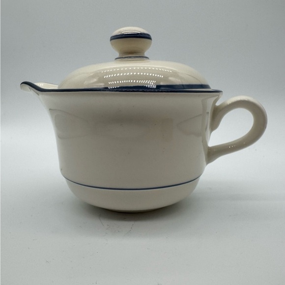 Vintage Lenox pinstripe creamer with lid - Picture 1 of 10